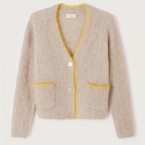 American Vintage Bymi Cardigan with Yellow Accents